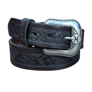 Cinto Masculino Hooey Bordado Escuro