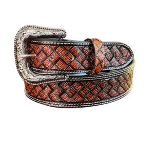 Cinto Masculino Pyramid Trancada Marron