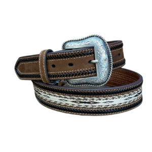 Cinto Masculino Nocona Bordado Com Crina